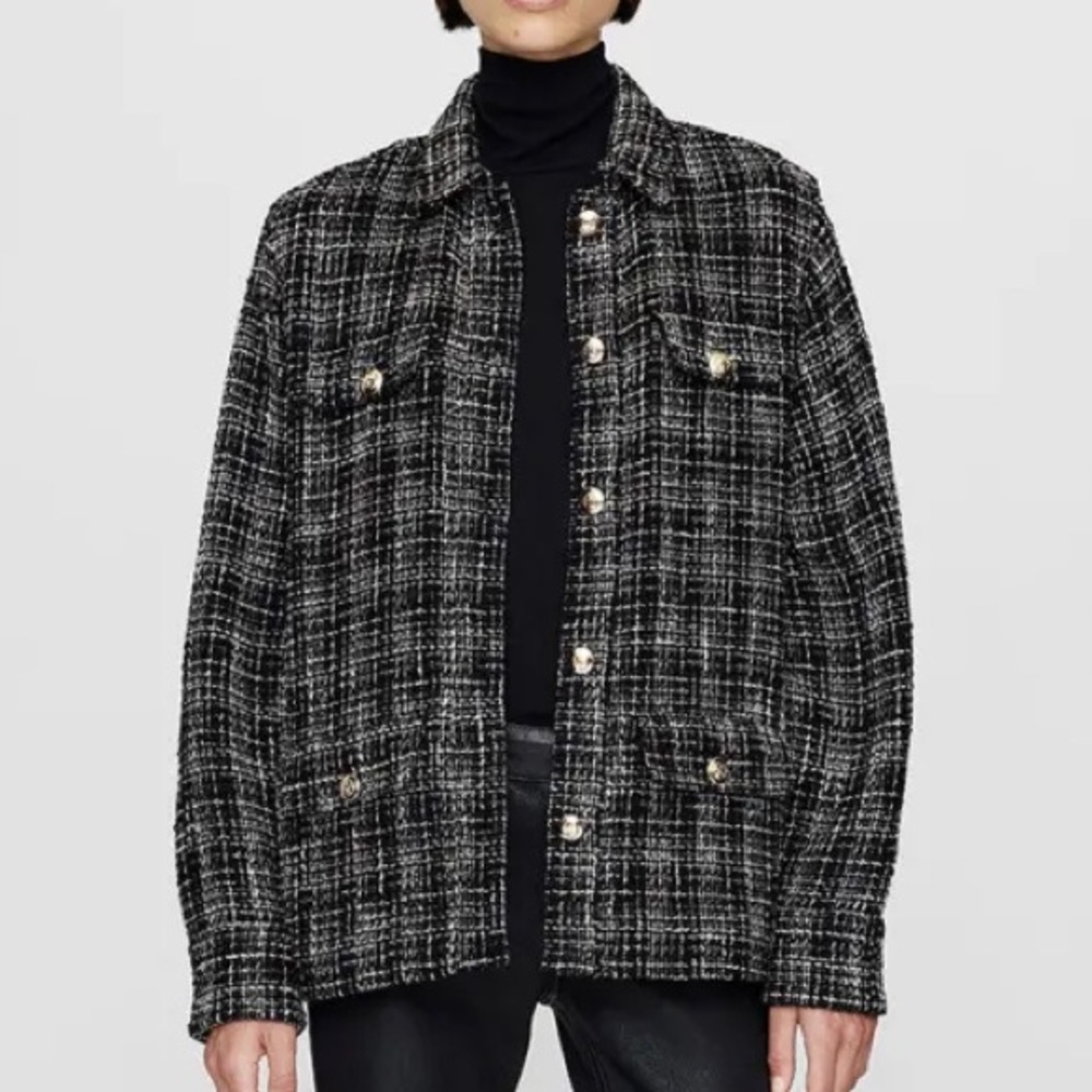 NWOT Anine Bing Corey Flap Pocket Jacket